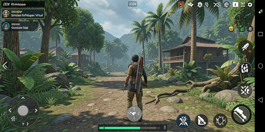 Tangkapan layar 333V menampilkan pengalaman gameplay simulasi yang mendalam.