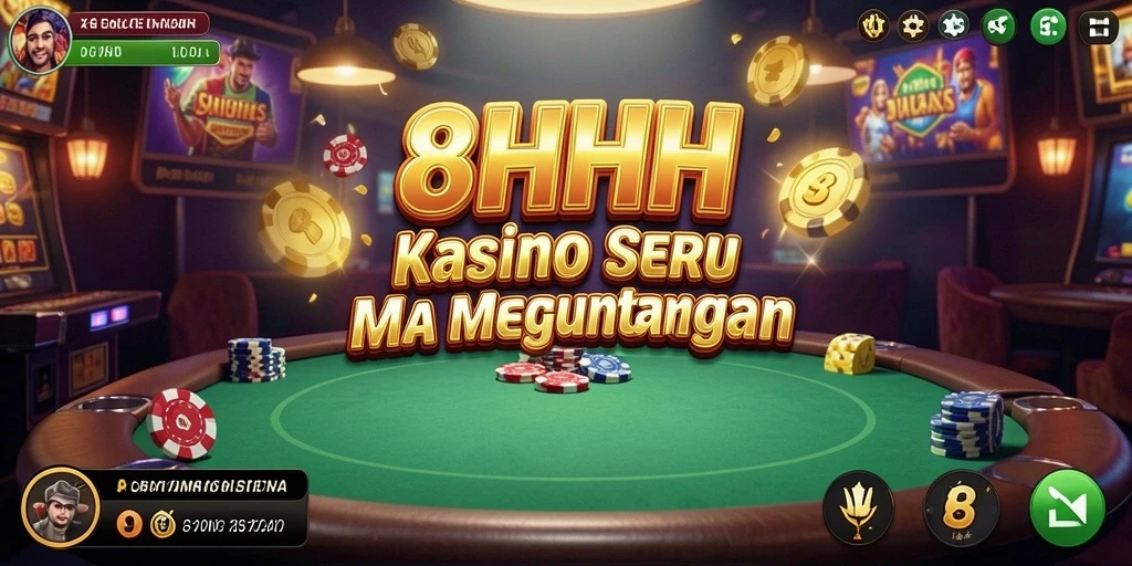 Tampilan gameplay seru dalam permainan Kasino 8HHH.