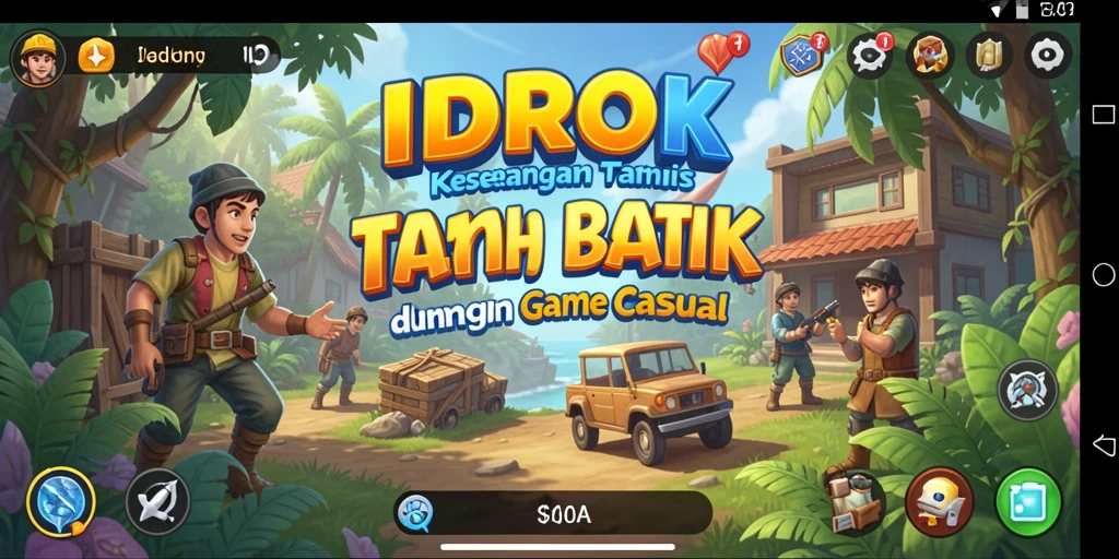 Screenshot gameplay IDROK menampilkan kesenangan bermain Casual.