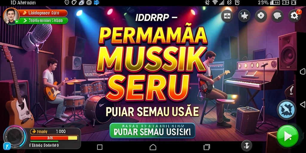 Tampilan gameplay seru dari IDRRP dengan alunan musik yang menyenangkan.