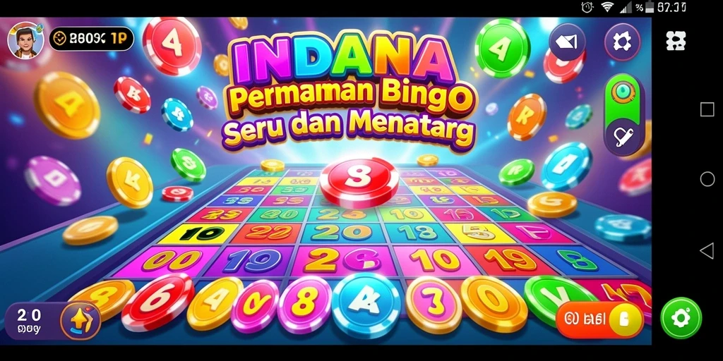 Screenshot gameplay INDAAA menunjukkan keseruan permainan Bingo yang mendebarkan.