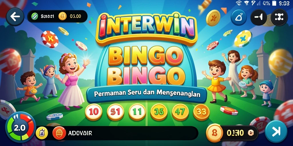 Gameplay seru dengan angka yang berputar dalam INTERWIN Bingo.