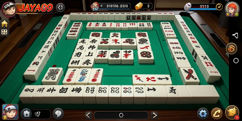 Tampilan gameplay Mahjong JAYA89 yang menarik dan interaktif.