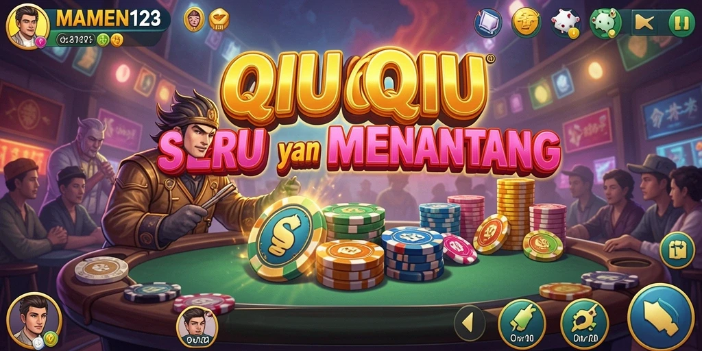 Screenshot gameplay MAMEN123 menampilkan momen seru permainan QiuQiu.