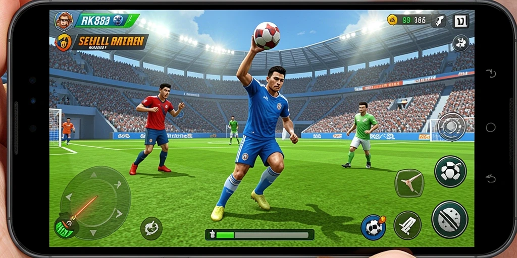 Tampilan seru dan dinamis dari gameplay RK88 yang penuh aksi.